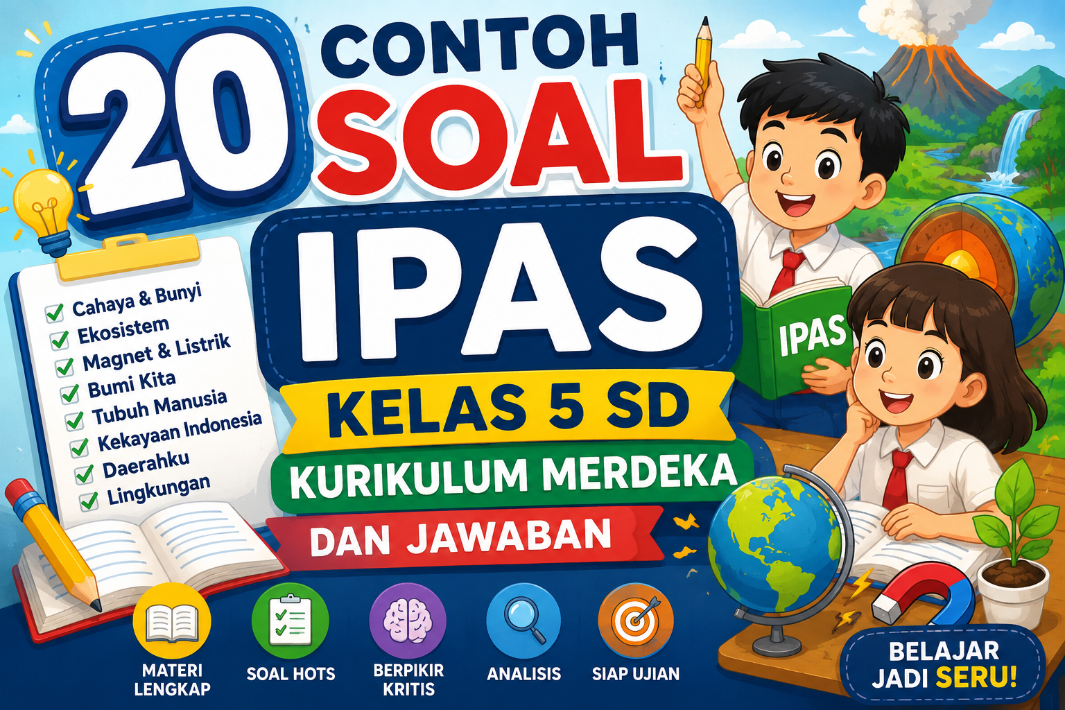 20 Contoh Soal IPAS Kelas 5 SD Kurikulum Merdeka dan Jawaban