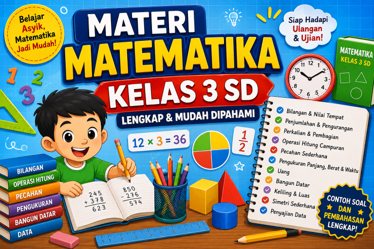 Materi Matematika Kelas 3 SD Lengkap dan Terbaru